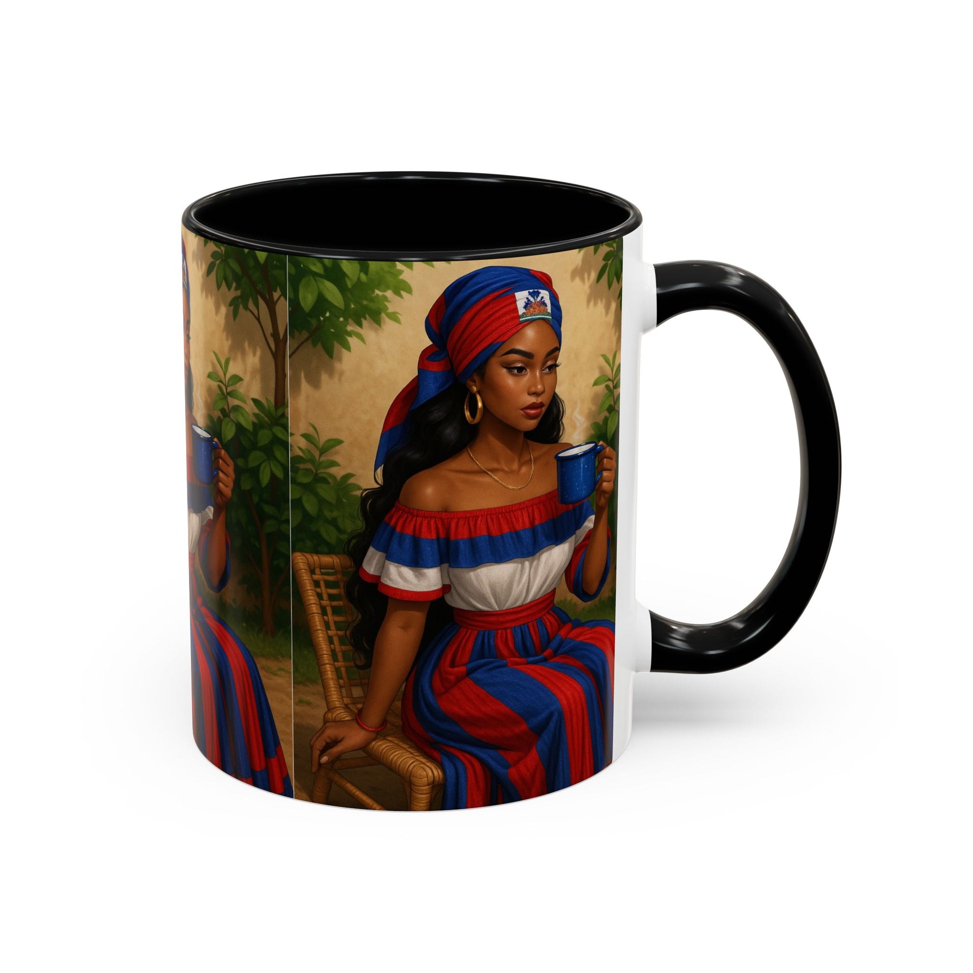 Cultural Elegance Coffee Mug, Unique Gift for Coffee Lovers, Hispanic Heritage Month, Hand-painted Design, Tea Cup, Kitchen Decor, Art Mug - D'TWINS FASHION