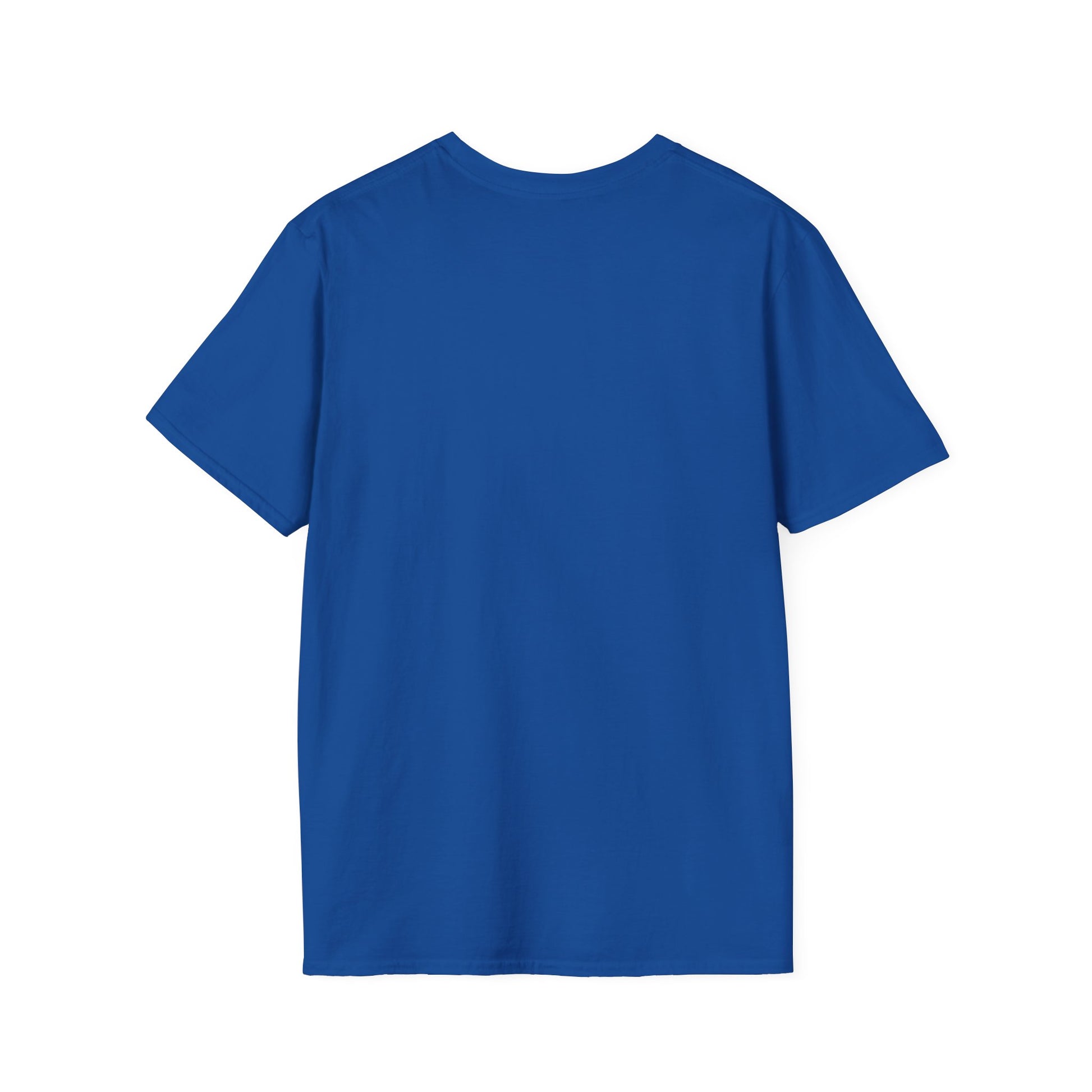 Blue t-shirt on a white background