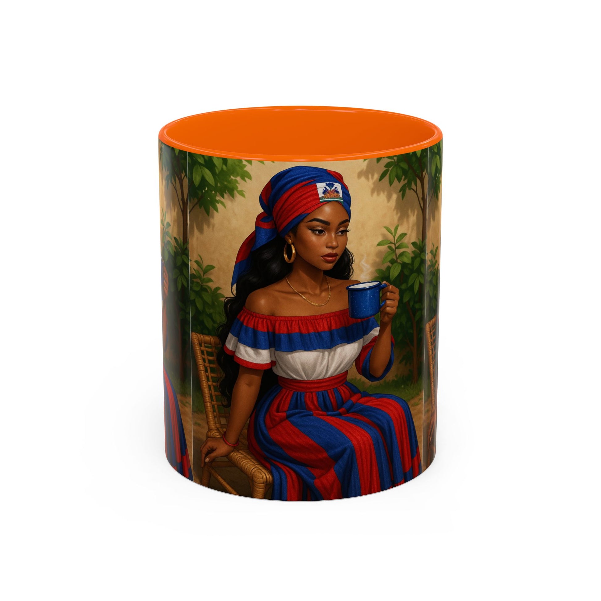 Cultural Elegance Coffee Mug, Unique Gift for Coffee Lovers, Hispanic Heritage Month, Hand-painted Design, Tea Cup, Kitchen Decor, Art Mug - D'TWINS FASHION