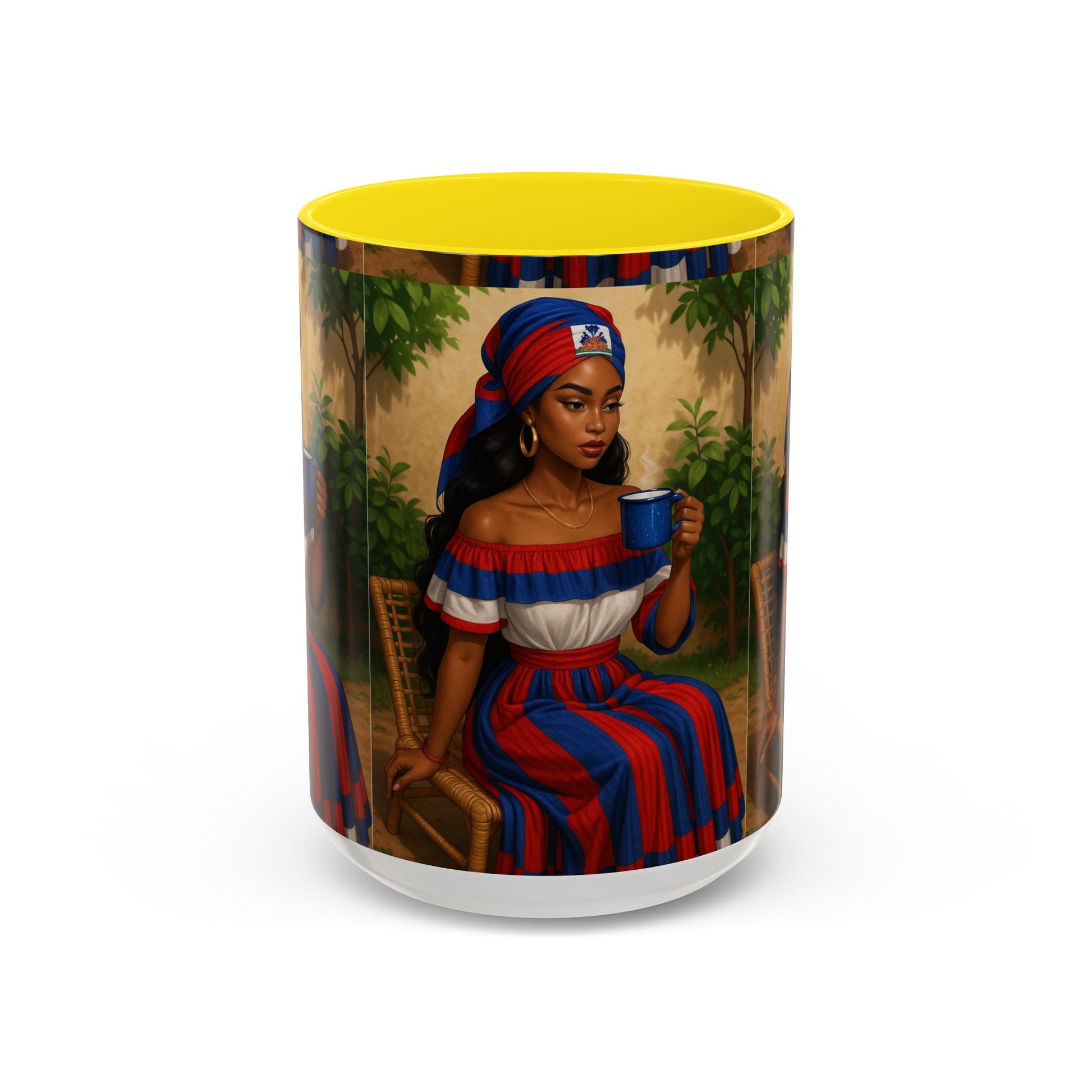 Cultural Elegance Coffee Mug, Unique Gift for Coffee Lovers, Hispanic Heritage Month, Hand-painted Design, Tea Cup, Kitchen Decor, Art Mug - D'TWINS FASHION