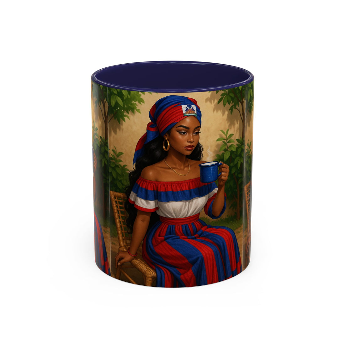 Cultural Elegance Coffee Mug, Unique Gift for Coffee Lovers, Hispanic Heritage Month, Hand-painted Design, Tea Cup, Kitchen Decor, Art Mug