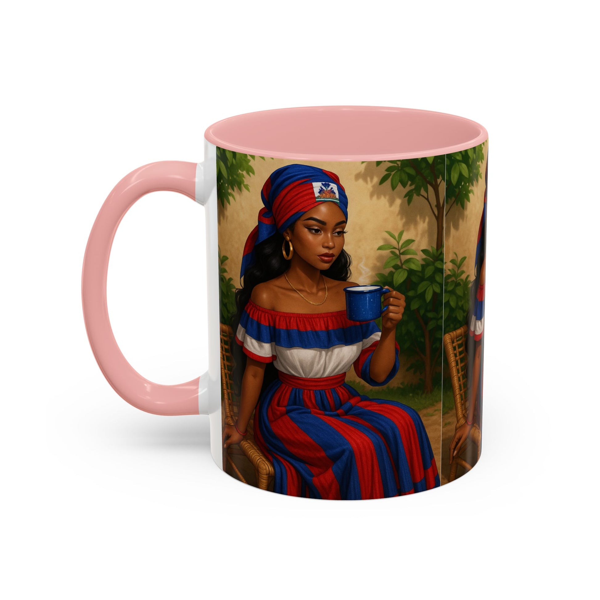 Cultural Elegance Coffee Mug, Unique Gift for Coffee Lovers, Hispanic Heritage Month, Hand-painted Design, Tea Cup, Kitchen Decor, Art Mug - D'TWINS FASHION