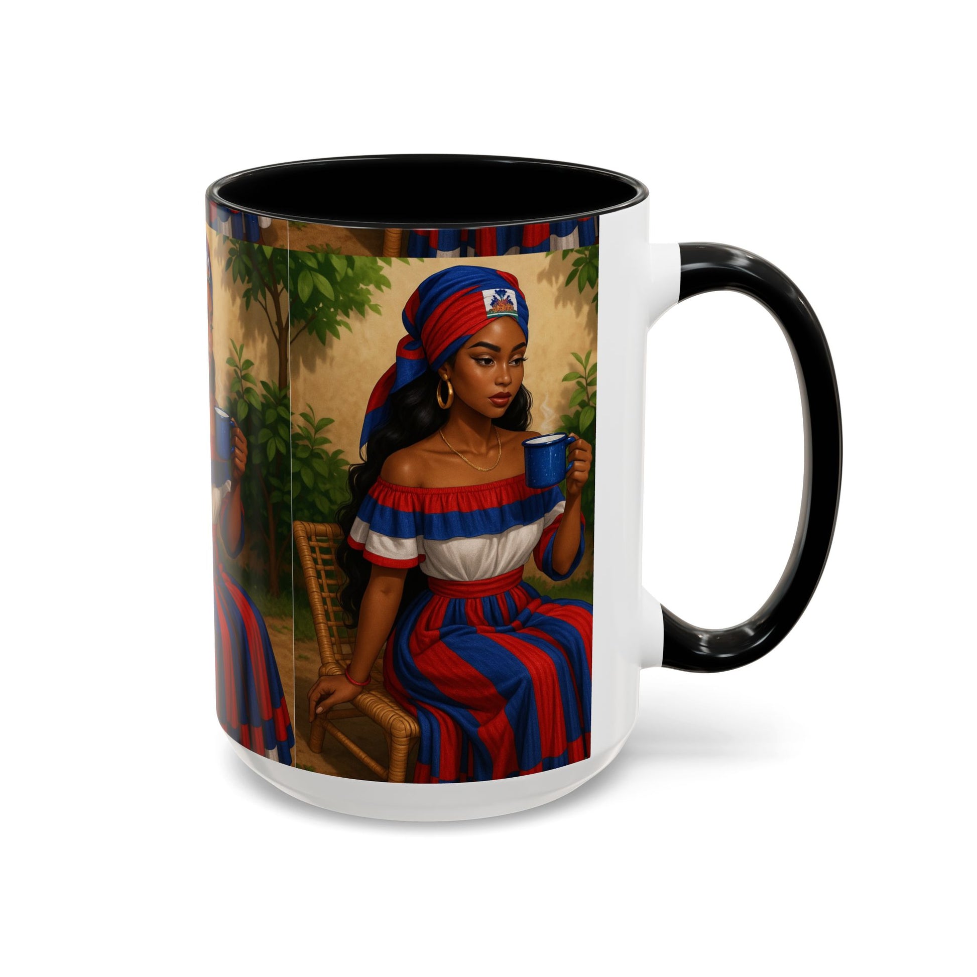 Cultural Elegance Coffee Mug, Unique Gift for Coffee Lovers, Hispanic Heritage Month, Hand-painted Design, Tea Cup, Kitchen Decor, Art Mug - D'TWINS FASHION