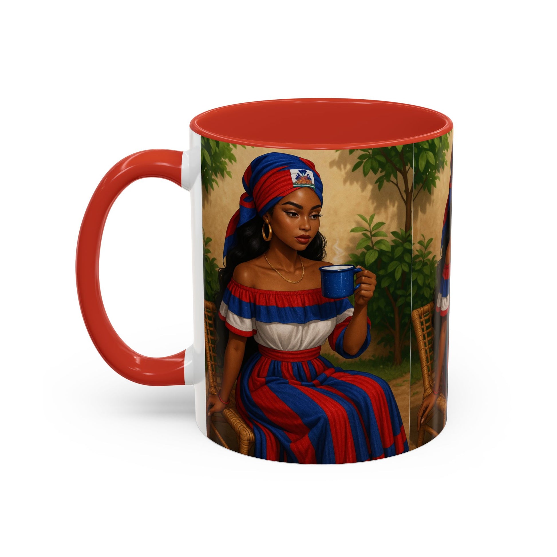 Cultural Elegance Coffee Mug, Unique Gift for Coffee Lovers, Hispanic Heritage Month, Hand-painted Design, Tea Cup, Kitchen Decor, Art Mug - D'TWINS FASHION