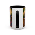 Mug with a colorful design on a white background
