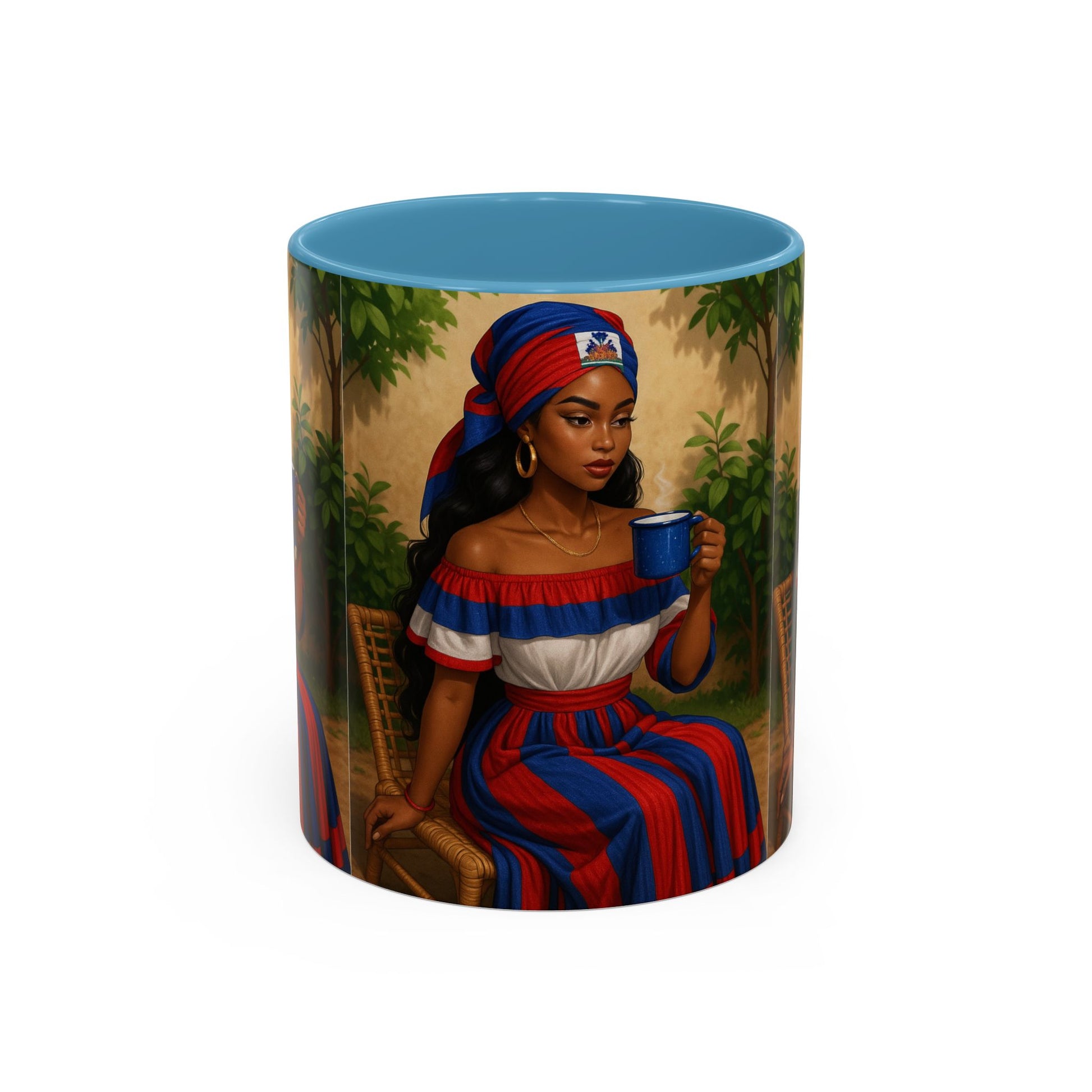 Cultural Elegance Coffee Mug, Unique Gift for Coffee Lovers, Hispanic Heritage Month, Hand-painted Design, Tea Cup, Kitchen Decor, Art Mug - D'TWINS FASHION