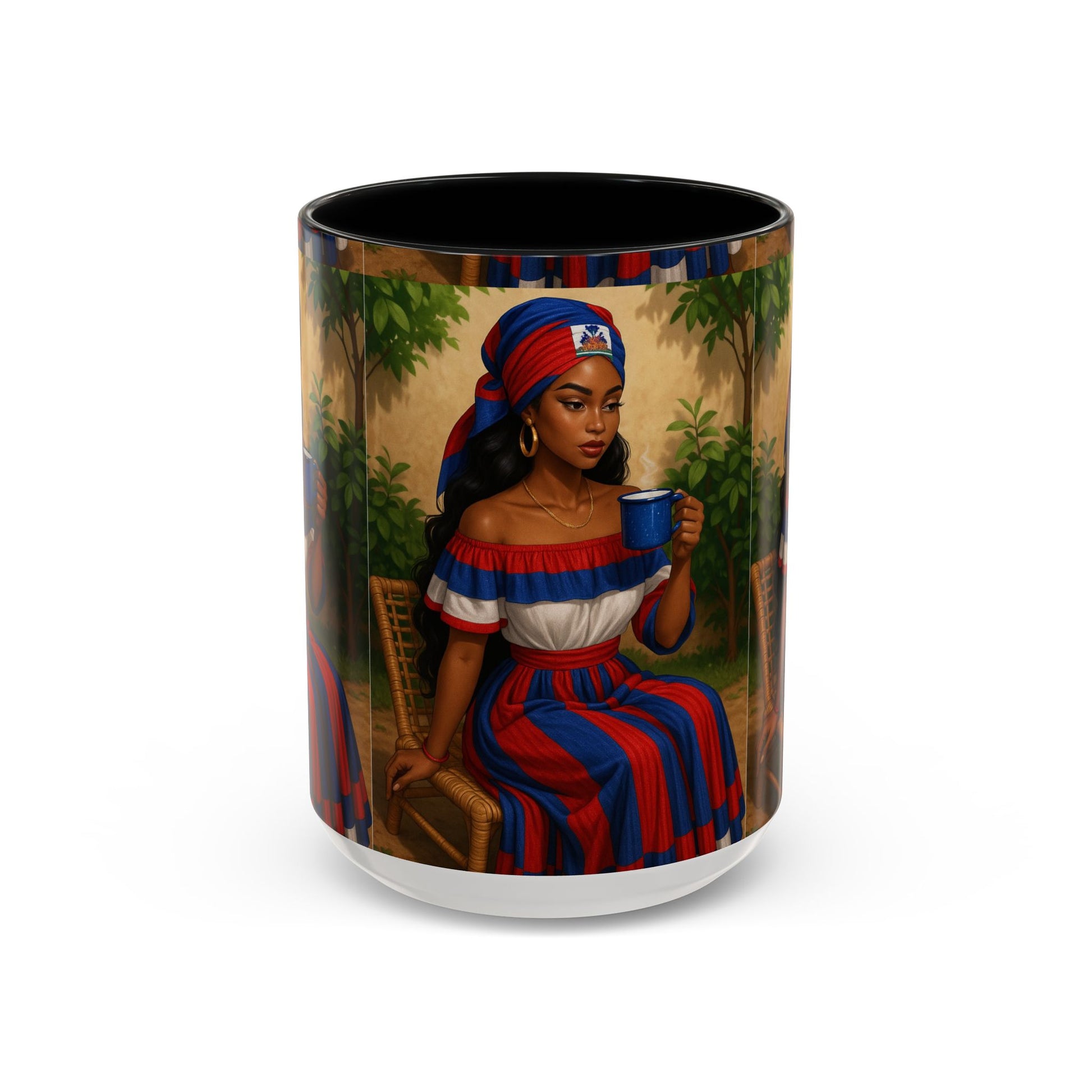 Cultural Elegance Coffee Mug, Unique Gift for Coffee Lovers, Hispanic Heritage Month, Hand-painted Design, Tea Cup, Kitchen Decor, Art Mug - D'TWINS FASHION