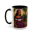 Cultural Elegance Coffee Mug, Unique Gift for Coffee Lovers, Hispanic Heritage Month, Hand-painted Design, Tea Cup, Kitchen Decor, Art Mug - D'TWINS FASHION