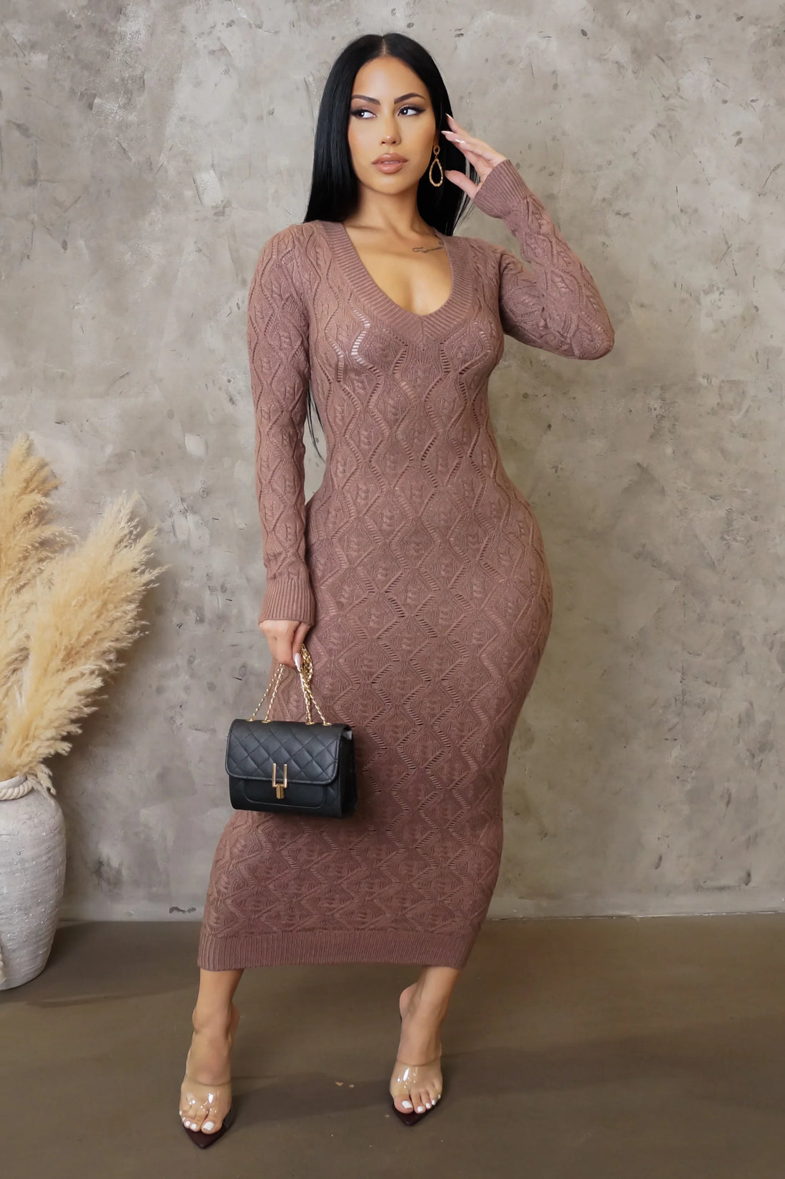 Women's Net Midi Dress