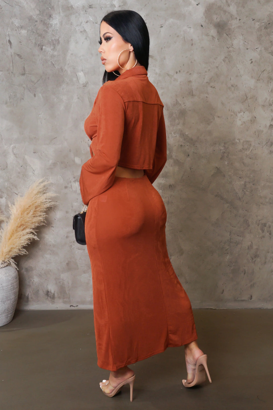 GOT CAUGHT UP MIDI DRESS