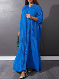 Plus size women's new fashion loose casual pleated dress - D'TWINS FASHION