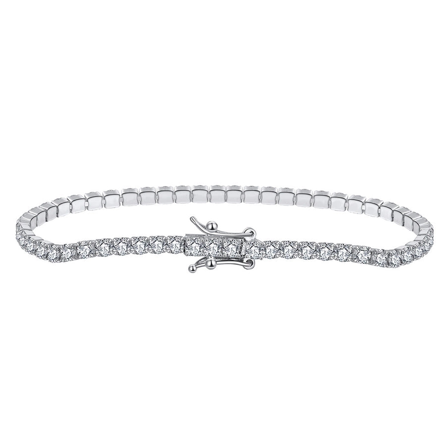 925 Sterling Silver Tennis Bracelet Modern Style