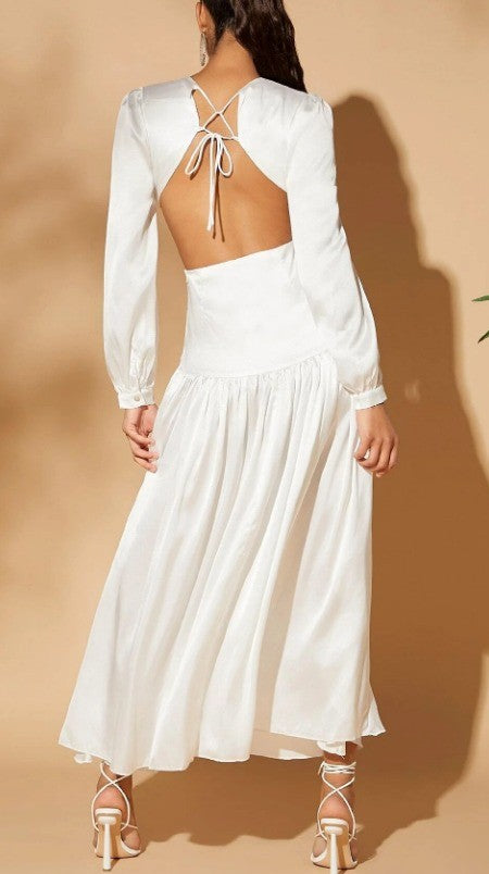 Ruffle Sleeveless Maxi Dress