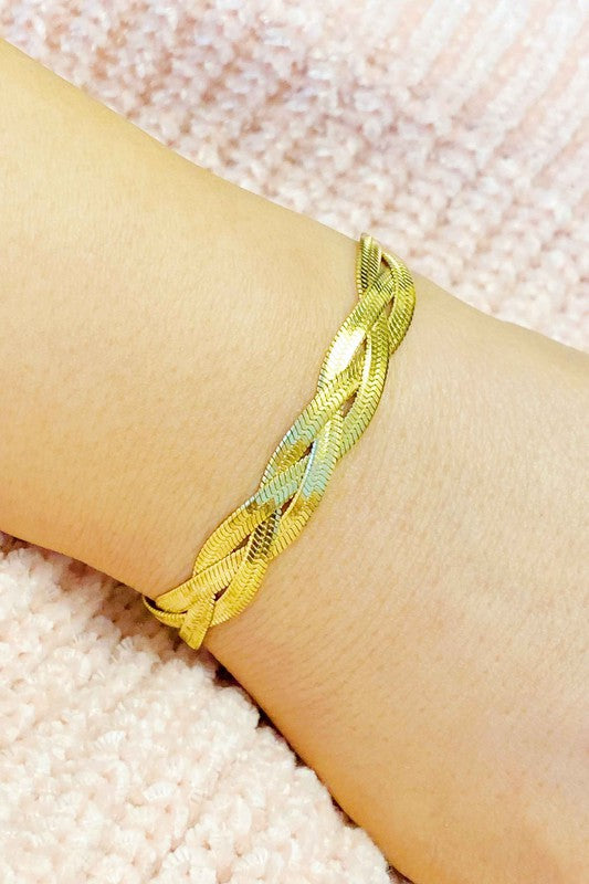 Herringbone Chain Bracelet